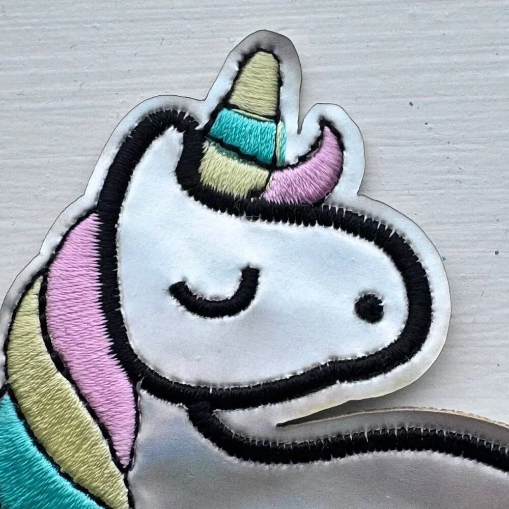 NWOT!  Beautiful Iridescent Clothing Unicorn Patch-Appliqué